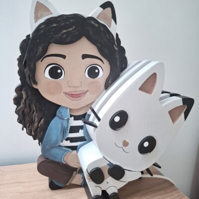 Lampka drewniana 3d Gabi